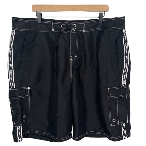 Pelagic Other - Pelagic Shorts Mens XXL 40 x 10.5" Nylon Board Shorts Swim Trunks Pockets Beach